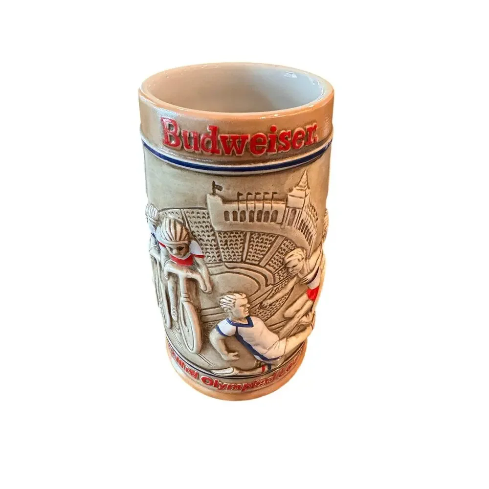 Lot of 5 Budweiser 1984 Games of XXIIIrd Olympiad LosAngeles Steins Ceramarte